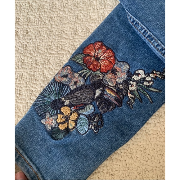 Top shop Jamie Embroidered Jeans - Picture 3 of 4